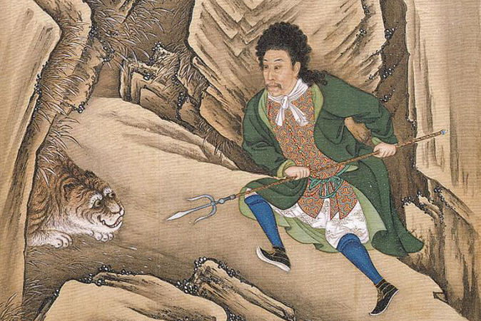Z „Albumu portretów cesarza Yongzhenga w przebraniach” autorstwa anonimowych artystów dworskich, okres panowania Yongzhenga (1722-1735) (Wikimedia Commons)