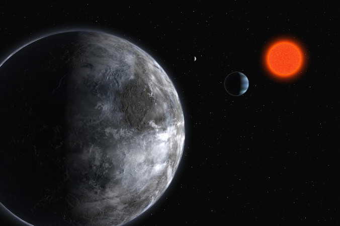 Astronomowie z Europejskiego Obserwatorium Południowego (ESO) donieśli w 2007 r., że w odległości ponad 20 lat świetlnych odkryli „super-Ziemię”, która jest jak dotąd najbardziej intrygującym światem odnalezionym w ramach poszukiwań pozaziemskiego życia (Martin Bernetti/AFP/Getty Images)