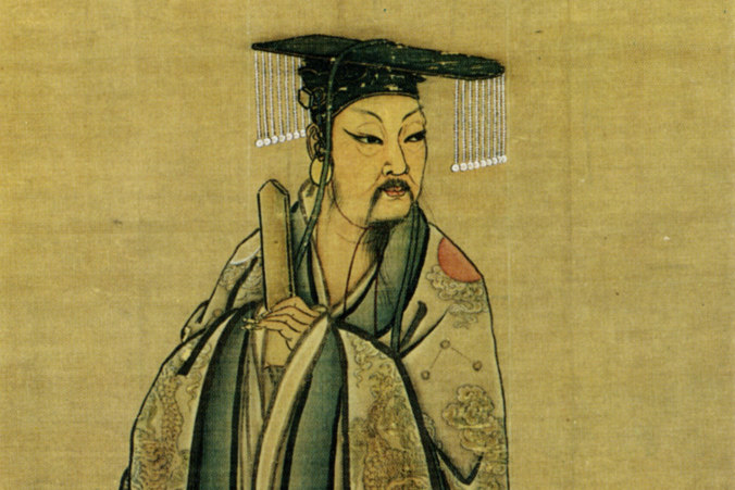 Wielki Yu według wyobrażeń malarza Ma Lina z dynastii Song (Ma Lin – National Palace Museum, Taipei / domena publiczna, https://commons.wikimedia.org/w/index.php?curid=7102774)