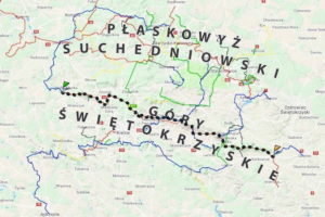 Główny Szlak Świętokrzyski można przejść łącznie w czasie ok. 27 godzin, a suma przewyższeń wynosi nieco ponad 2600 m (<a href="https://mapa-turystyczna.pl/route/whdk?utm_source=external_web&amp;utm_medium=widget&amp;utm_campaign=route_widget">mapa-turystyczna.pl</a>)