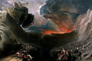 Obraz „Dzień gniewu Pańskiego” namalowany przez Johna Martina w 1853 r. (John Martin / <a href="https://commons.wikimedia.org/w/index.php?curid=3689372">domena publiczna</a>)
