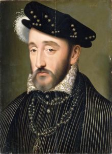 Henryk II Walezjusz, król Francji, 1519-1559 r. (After François Clouet – Agence photographique de la Reunion des musees nationaux – RMN / <a href="https://commons.wikimedia.org/w/index.php?curid=2253869">domena publiczna</a>)