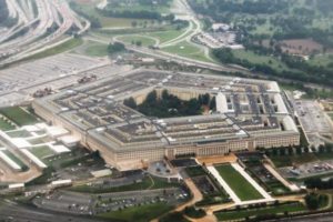 Widok z lotu ptaka na Pentagon w Arlington, stan Wirginia, 12.08.2018 r.<br/>(Charlotte Cuthbertson / The Epoch Times)