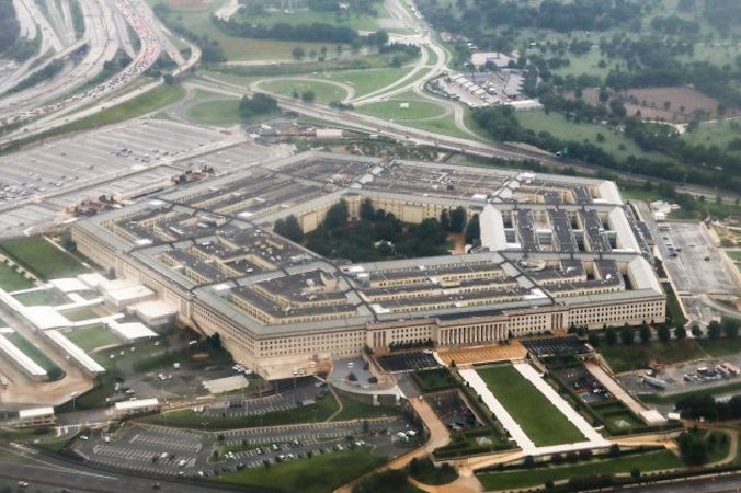 Widok z lotu ptaka na Pentagon w Arlington, stan Wirginia, 12.08.2018 r. (Charlotte Cuthbertson / The Epoch Times)