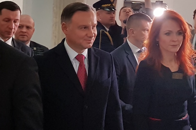 Prezydent Andrzej Duda w Sejmie Rzeczypospolitej Polskiej, 14.03.2019 r. (Mikołaj Jaroszewicz / The Epoch Times)