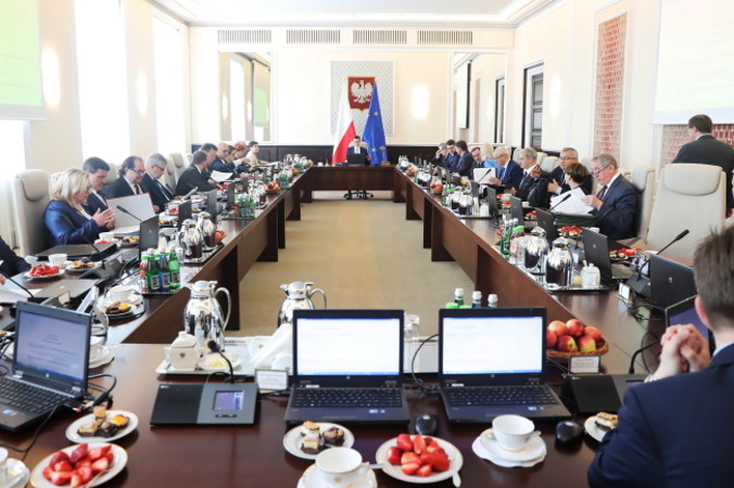 Członkowie Rady Ministrów przed posiedzeniem rządu w KPRM w Warszawie, 28.05.2019 r. (Tomasz Gzell / PAP)