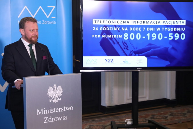 Minister zdrowia Łukasz Szumowski podczas konferencji prasowej w Ministerstwie Zdrowia w Warszawie, 17.09.2019 r. (Tomasz Gzell / PAP)