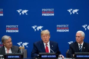 Trump wzywa państwa członkowskie ONZ do zaprzestania prześladowań religijnych