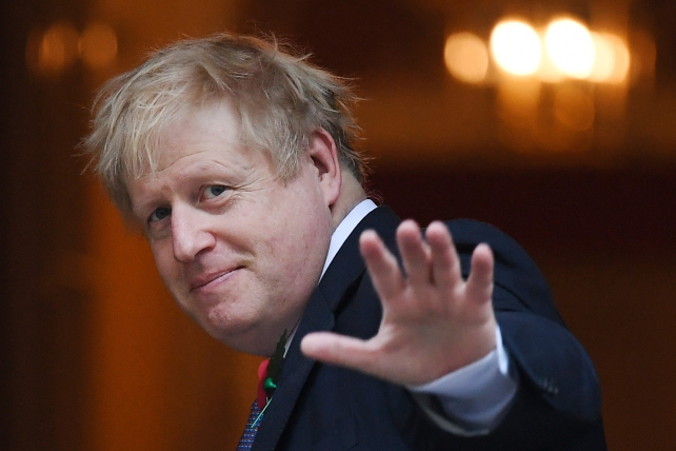 Premier Wielkiej Brytanii Boris Johnson oczekuje na głosowanie w sprawie jego wniosku dotyczącego wyborów powszechnych, Downing Street 10 w Londynie, Wielka Brytania, 28.10.2019 r. (ANDY RAIN Dostawca/PAP/EPA)