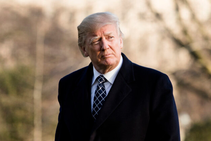 Prezydent Donald Trump wraca do Białego Domu w Waszyngtonie, 25.03.2018 r.<br/>(Samira Bouaou / The Epoch Times)