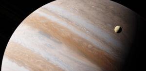 Jowisza, największą planetę Układu Słonecznego, będzie można obserwować w drugiej połowie nocy. Na ilustracji Jowisz i jego księżyc Io (<a href="https://pixabay.com/pl/users/flflflflfl-378520/?utm_source=link-attribution&amp;utm_medium=referral&amp;utm_campaign=image&amp;utm_content=2773533">flflflflfl</a> / <a href="https://pixabay.com/pl/?utm_source=link-attribution&amp;utm_medium=referral&amp;utm_campaign=image&amp;utm_content=2773533">Pixabay</a>)