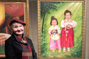 „Zła KPCh się rozpadnie”: Artystka urodzona w Polsce przedstawia na obrazie dzieci prześladowane w Chinach