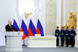 Putin oświadczył, że mieszkańcy okupowanych ziem Ukrainy są obywatelami Rosji „na zawsze”