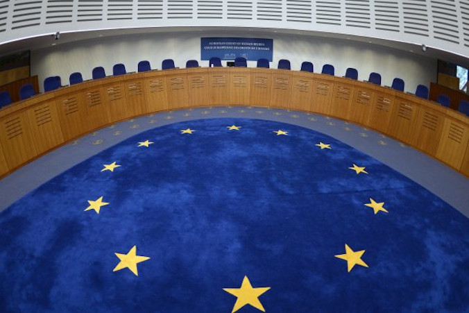 Sala wysłuchań Europejskiego Trybunału Praw Człowieka, Strasburg we Francji, zdjęcie archiwalne (Patrick Hertzog/AFP/Getty Images)