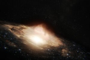 Zespół z University of Southampton wykrył daleki kosmiczny wybuch dwa razy jaśniejszy niż największa zarejestrowana dotąd supernowa i trzy razy jaśniejszy od największego znanego przypadku pochłonięcia gwiazdy przez czarną dziurę. Na ilustracji czarna dziura i kwazar w wyobrażeniu artysty (<a href="https://pixabay.com/pl/users/myersalex216-4979749/?utm_source=link-attribution&amp;utm_medium=referral&amp;utm_campaign=image&amp;utm_content=3103155">Alex Myers</a> / <a href="https://pixabay.com/pl//?utm_source=link-attribution&amp;utm_medium=referral&amp;utm_campaign=image&amp;utm_content=3103155">Pixabay</a>)