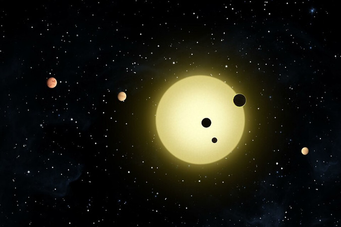 Kepler-11 to gwiazda podobna do Słońca, wokół której krąży sześć planet (NASA / <a href="https://commons.wikimedia.org/w/index.php?curid=12888296">domena publiczna</a>)