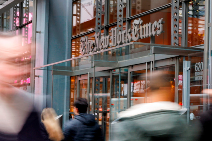 Budynek „The New York Times” w Nowym Jorku, Stany Zjednoczone, 27.12.2023 r. (SARAH YENESEL/PAP/EPA)