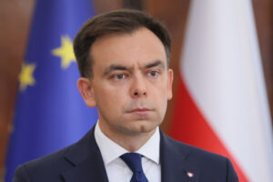 Minister finansów Andrzej Domański podczas konferencji prasowej w KPRM w Warszawie, 28.08.2024 r. (Paweł Supernak / PAP)