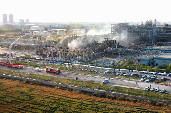 Co najmniej 5 osób zginęło, a 19 zostało rannych na skutek eksplozji w chińskiej fabryce chemicznej